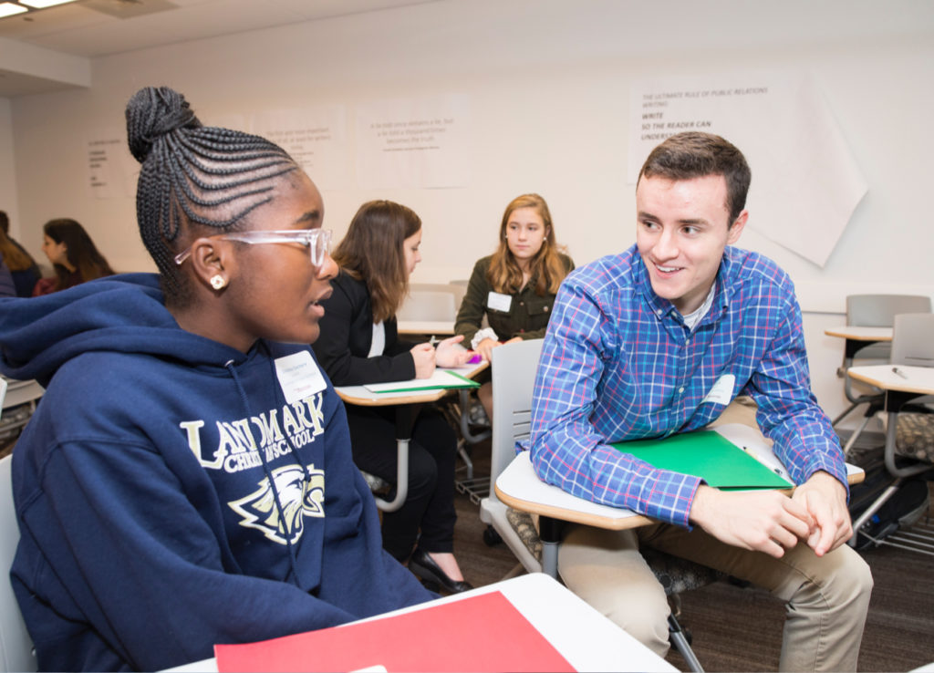 two students at a challenge success conference