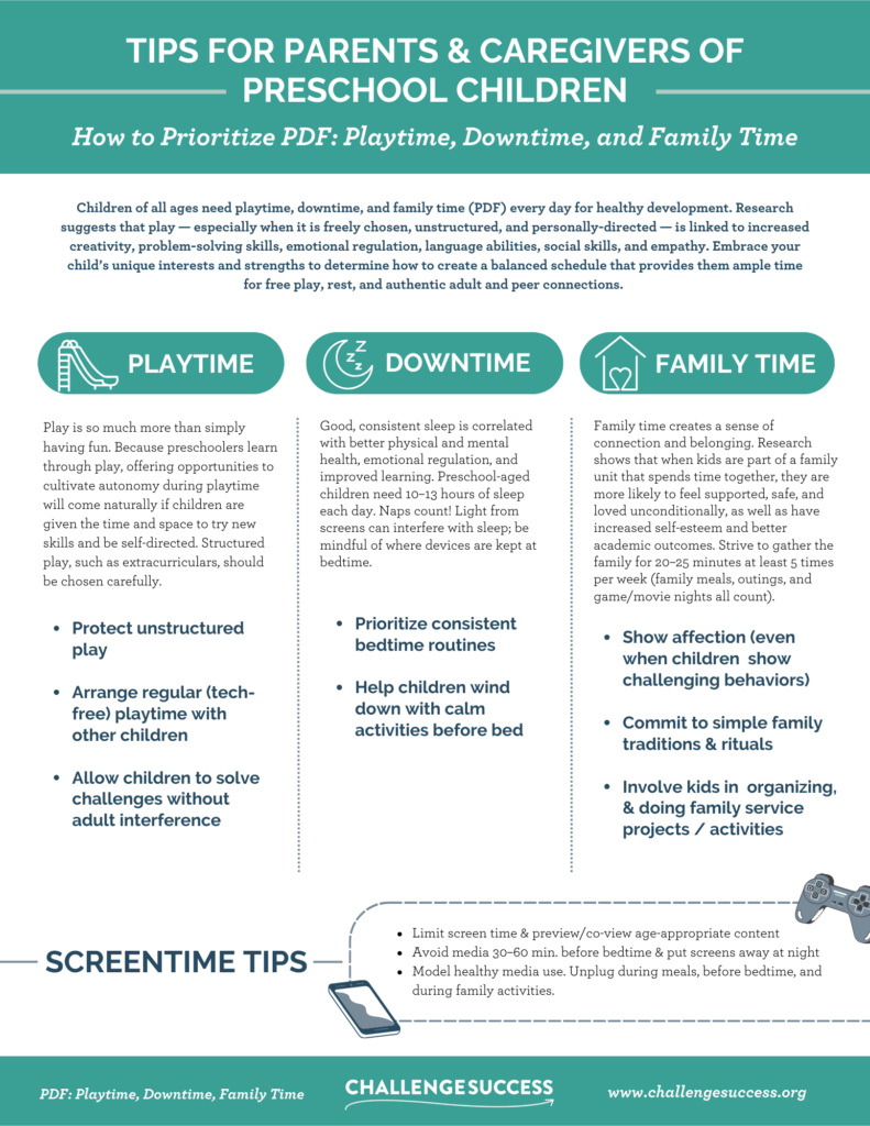 tips for parents of preschool children