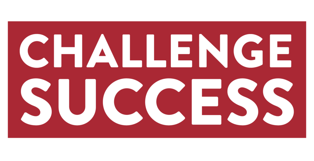 challenge success red background white letters